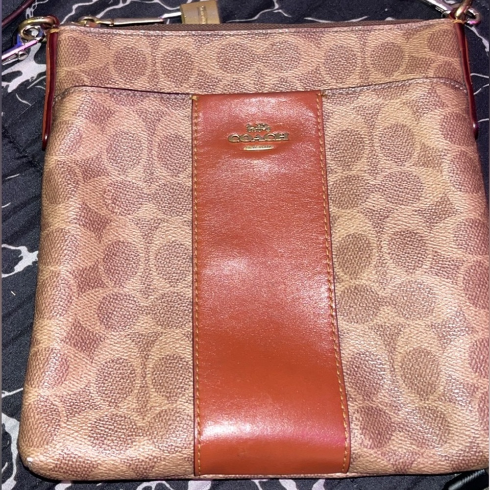Cross body authentic coach bag Brown